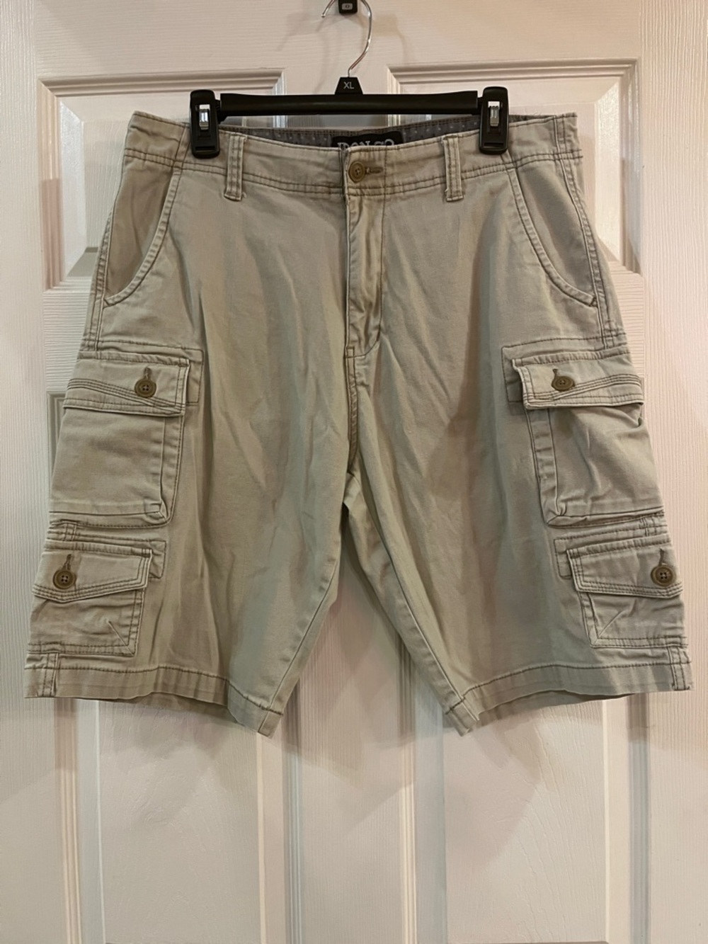 Men's Cargo Shorts - Stone Utility Cargo with Multiple Pockets
